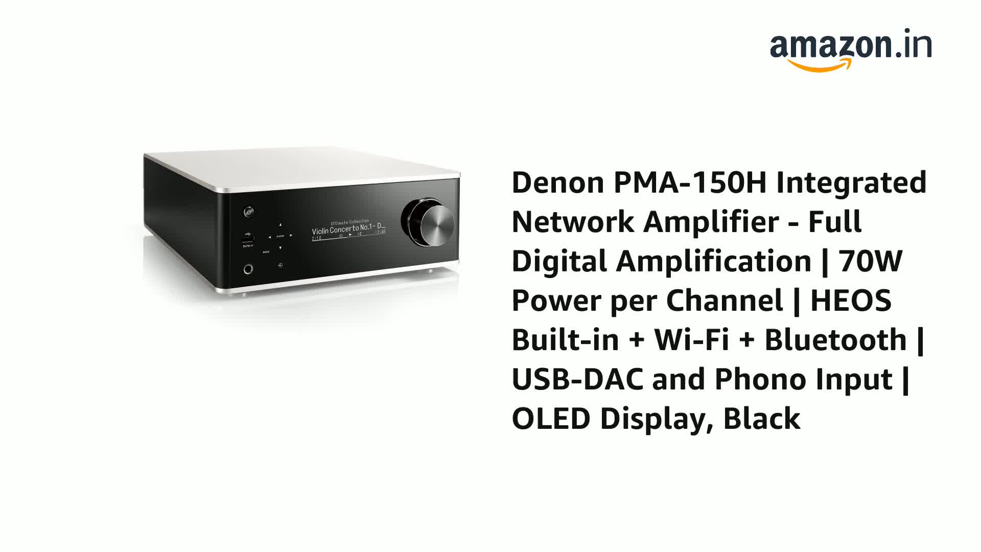 Denon PMA-150H Integrated Network Amplifier - Full Digital